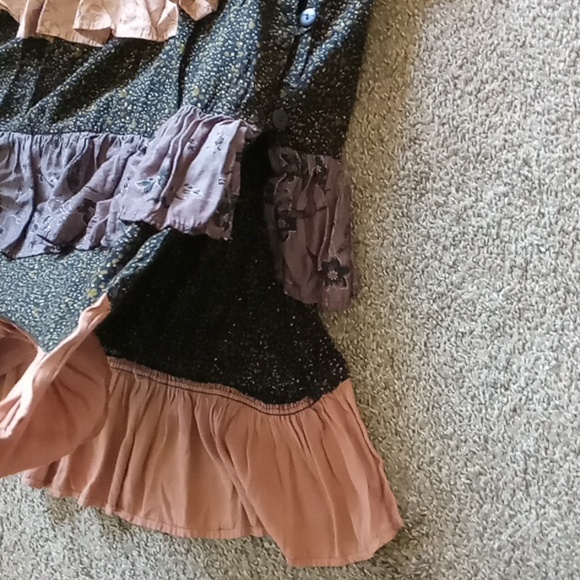 Vintage Boho 2Pc Par Excellence of Houston TX Tiered Maxi Skirt and Top - Picture 10 of 13